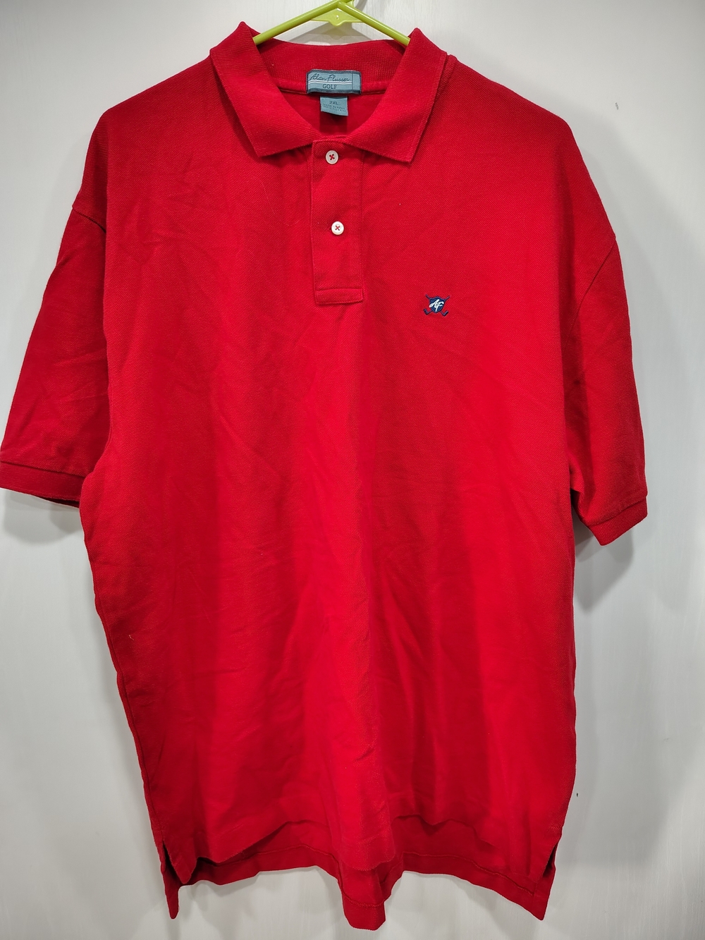Alan Flusser Red Polo Shirt with Embroidered Logo